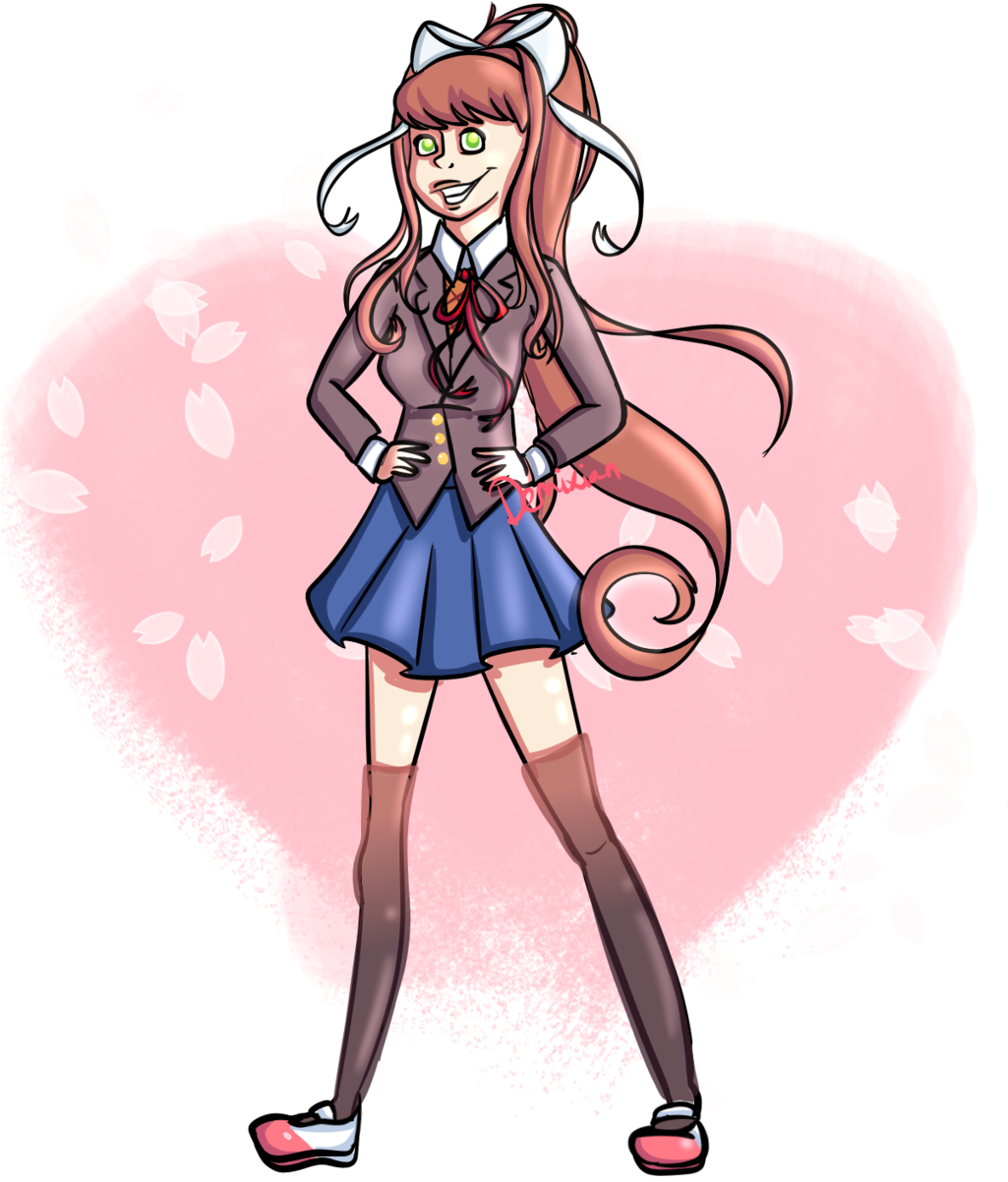 Just Literature Club By Poetflame On - Doki Doki Literature Club! (1024x1365), Png Download