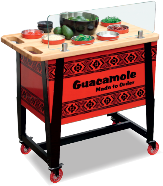 Guacamole Cart - Economy Restaurant Equipment & Supply Company (600x654), Png Download