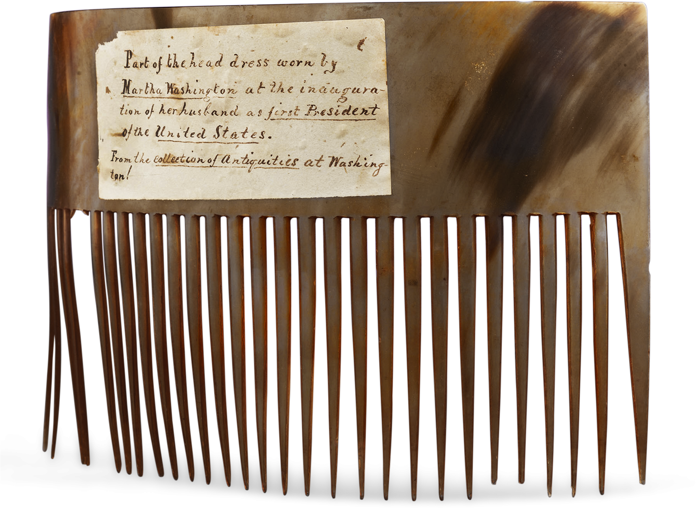 Martha Washington's Hair Comb - Hair (2500x2000), Png Download
