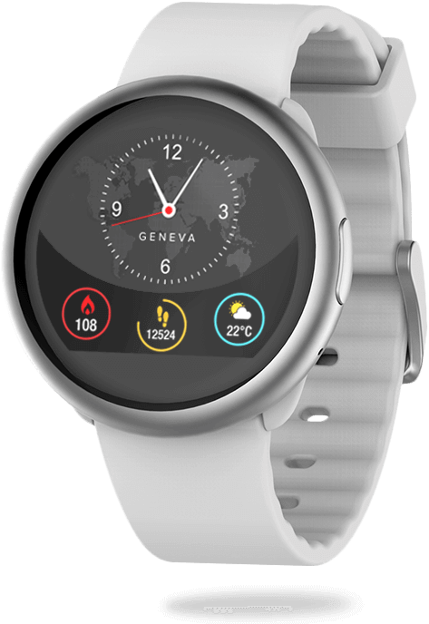 Smartwatch With Circular Color Touchscreen - Mykronoz Zeround 2 One Size (760x760), Png Download