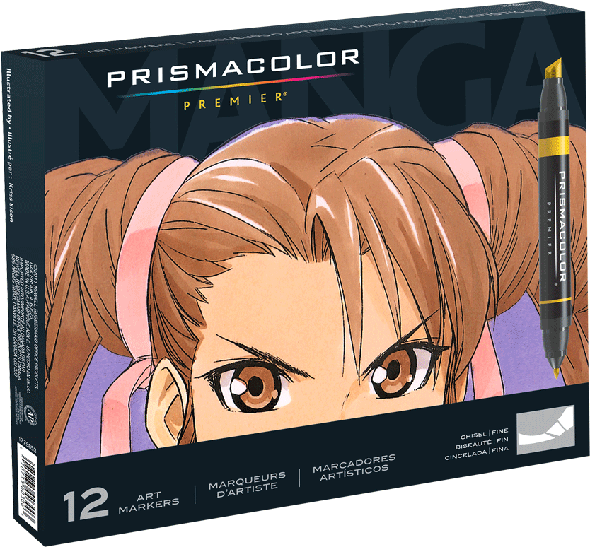 View Larger Image - Prismacolor Premier Double Ended Art Markers, Chisel (900x824), Png Download