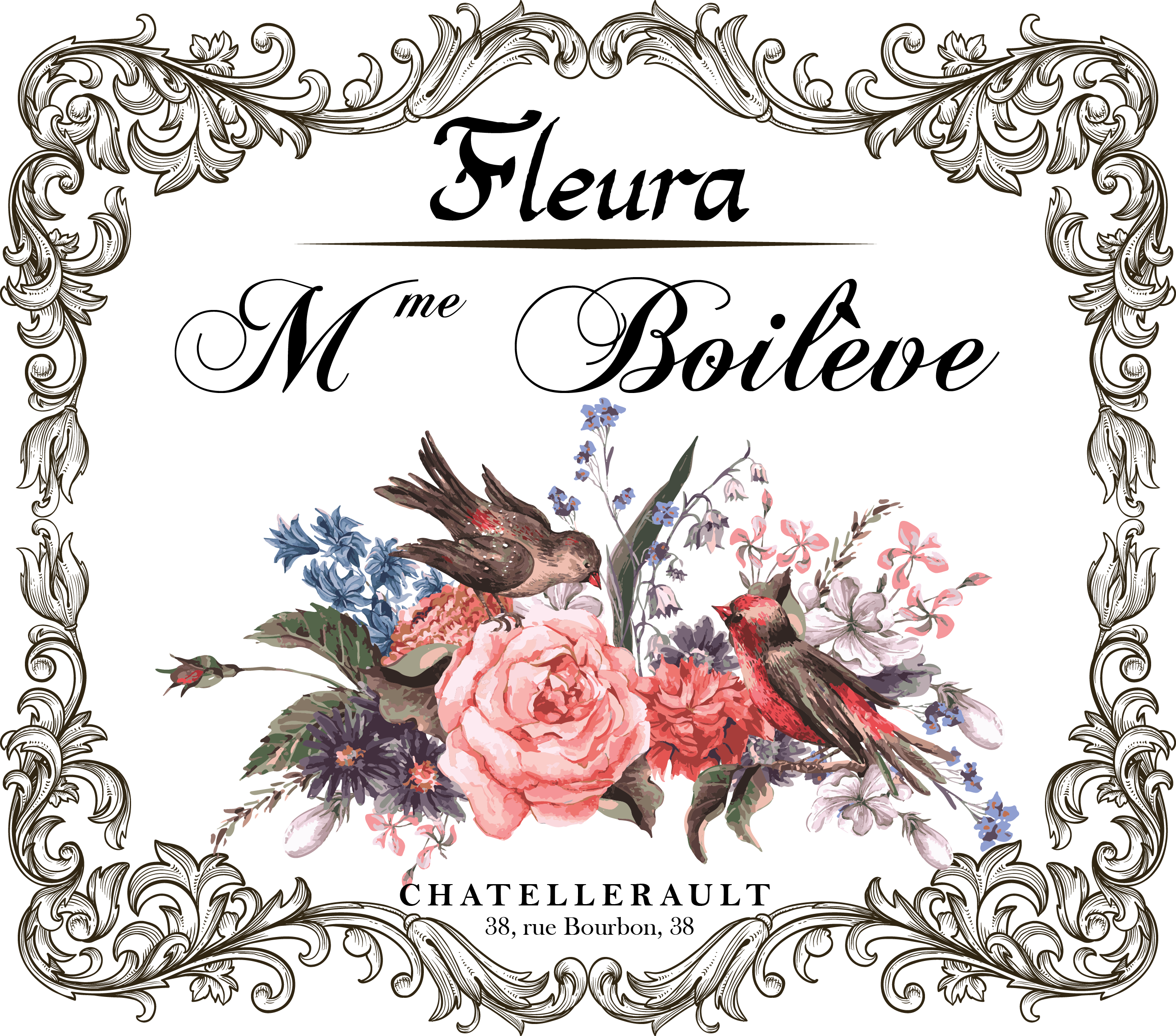 My Design / Fleura Todo Stencil Painting, Vintage Diy, - Flower Png Vector Free (2647x2333), Png Download