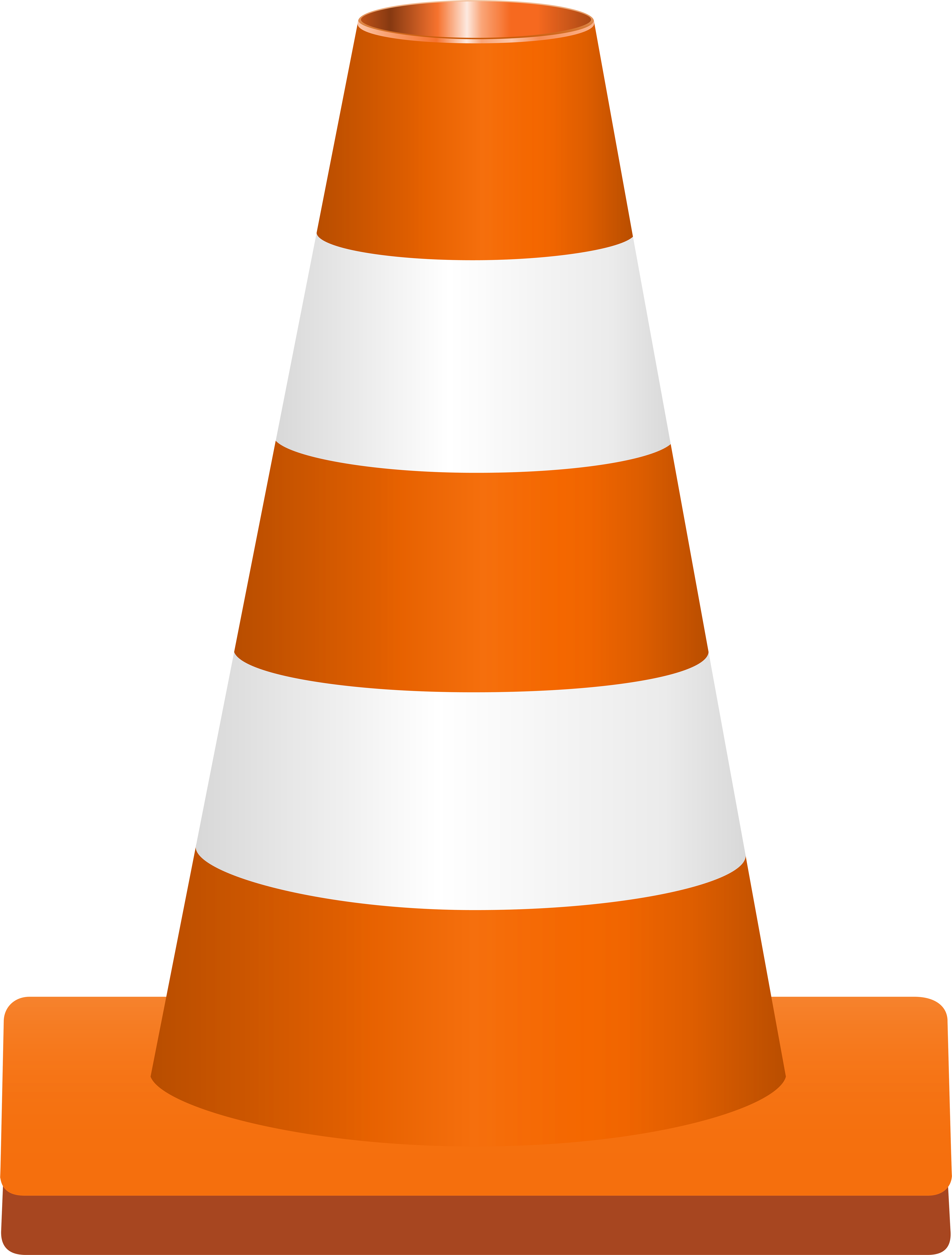 Orange Cone Clipart Transparent (5984x8000), Png Download