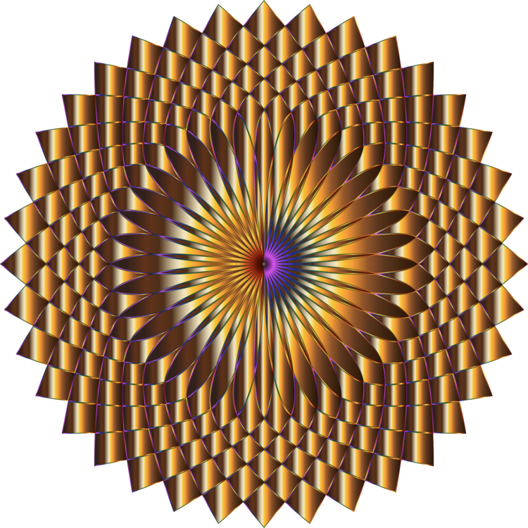 Abstract Art Drawing Symmetry Flower Line Art - Clip Art (750x750), Png Download