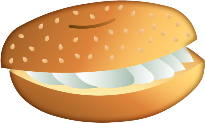 Bagel S005 - Bagel Emoji Png (768x768), Png Download