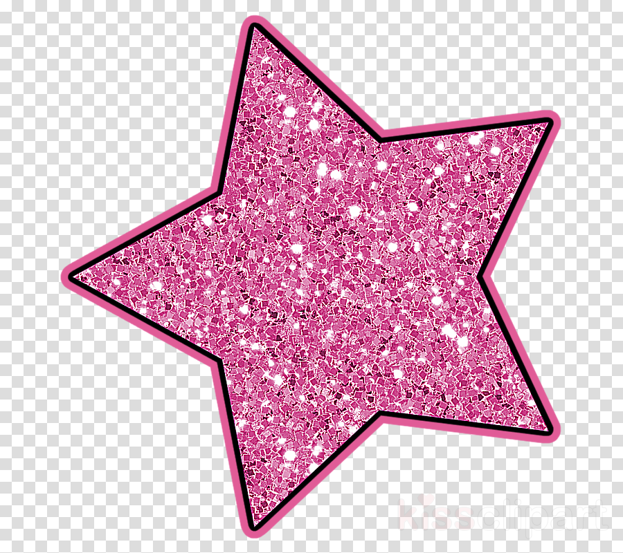 Download Pink Glitter Star Png Clipart Star Polygons In Art - Glitter