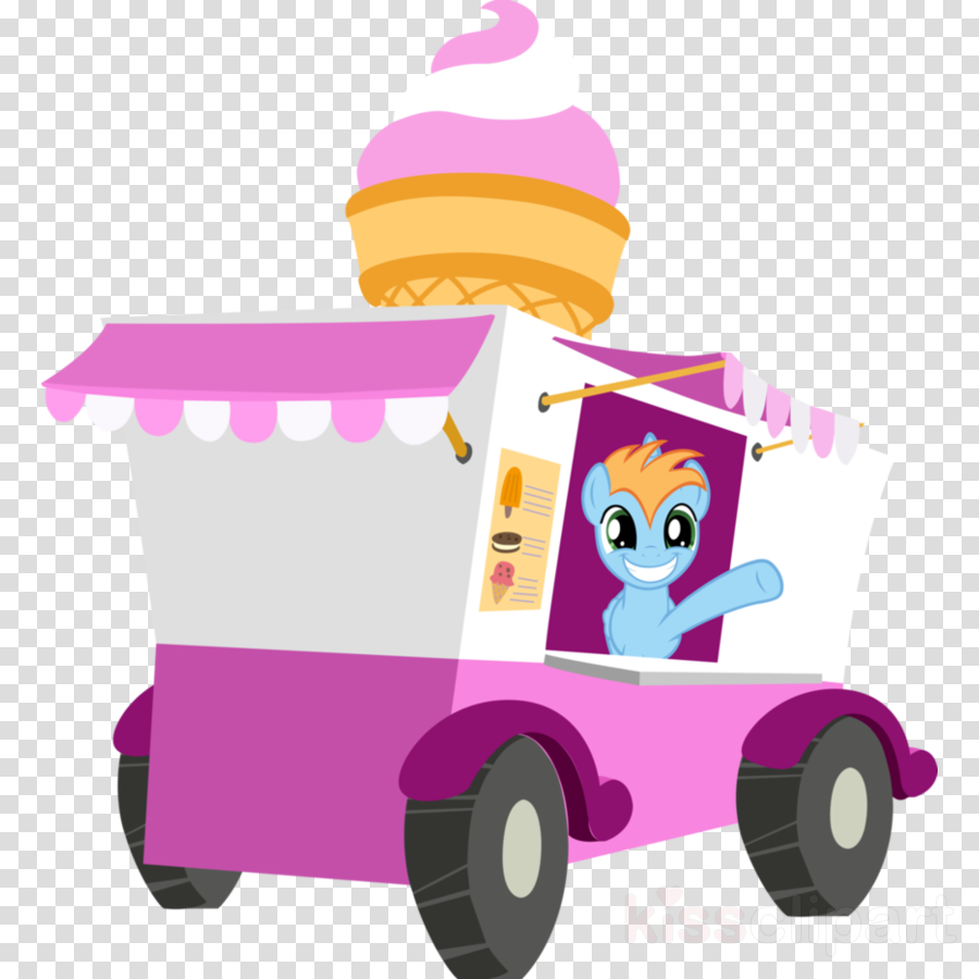 Ice Cream Truck Vector Png Clipart Ice Cream Van Car - Ice Cream Van (900x900), Png Download