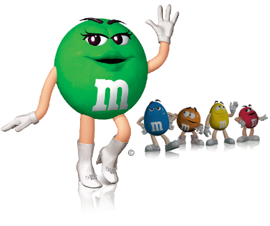 Char Spotlight Green - Green M&m (388x325), Png Download