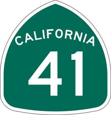118), California State Route 41 S A State Highway In - California Highway 12 Sign (385x401), Png Download