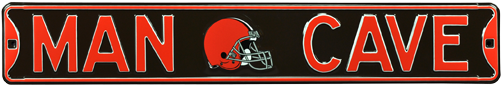 Cleveland Browns “man Cave” Authentic Street Sign - Man Cave Arizona Cardinals Steel Sign Wall Sign 36 (500x500), Png Download