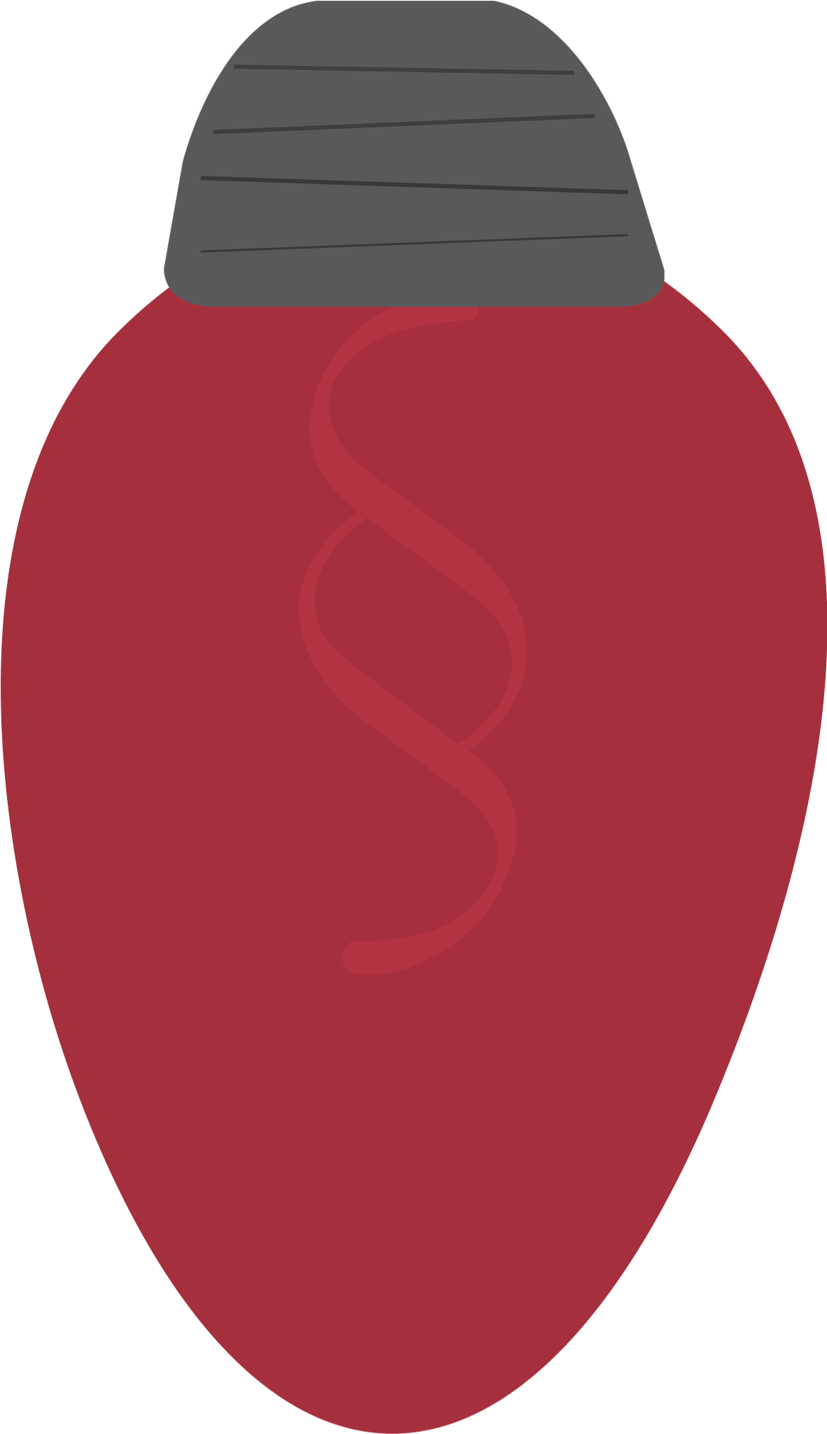 Christmas Light Printable Red - Holiday (1250x2125), Png Download