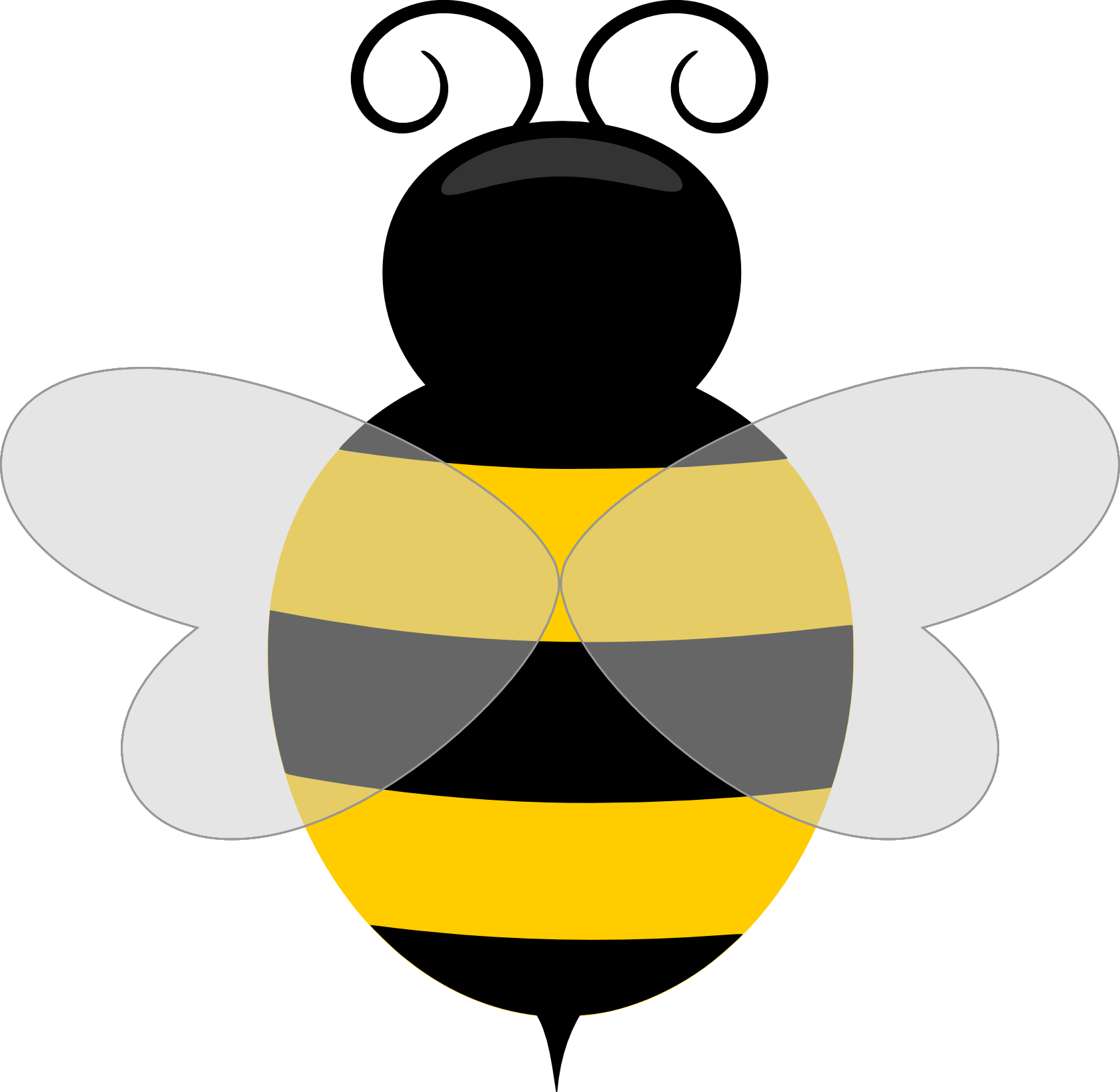 Ladybird Bee - Bee Clipart No Background (1679x1637), Png Download