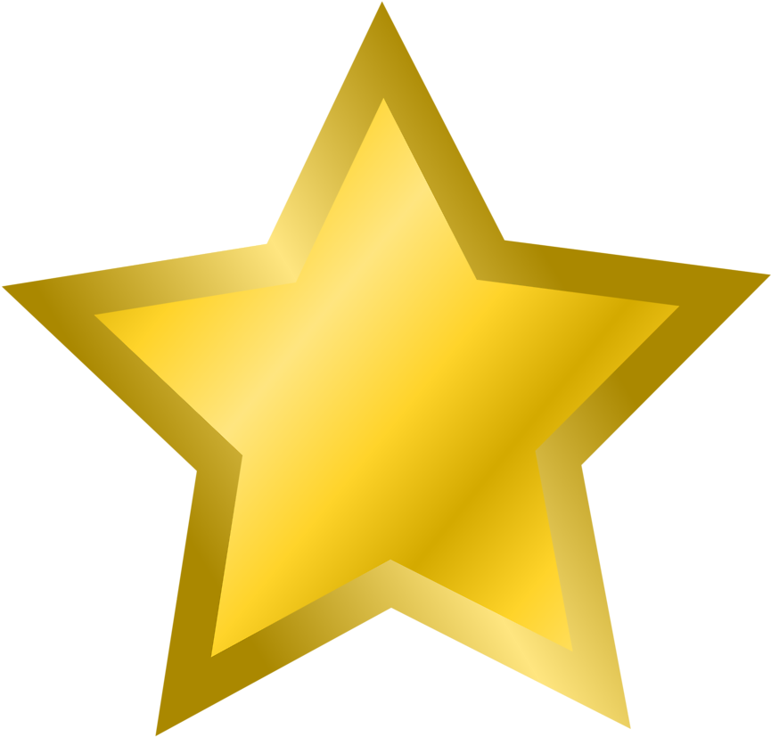 Gold Star - Gold Star Transparent Background (800x800), Png Download