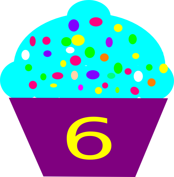 Cupcake Brown Clip Art - Polka Dot Cupcake Clip Art (588x600), Png Download