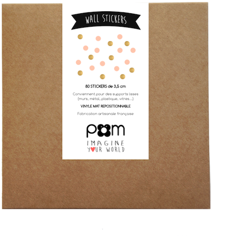 Dotty Wall Transfers In Rose Pink And Gold - Sticker Repositionnable En Vinyle Croix Noires (par (550x518), Png Download