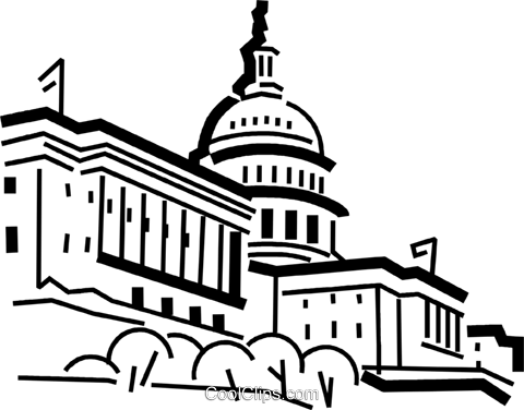 Us Capitol Building Drawing Pictures - Capitol Building Clip Art (480x376), Png Download