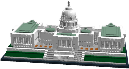 Capitol Builid Capitol Building - Lego Us Capitol (440x320), Png Download
