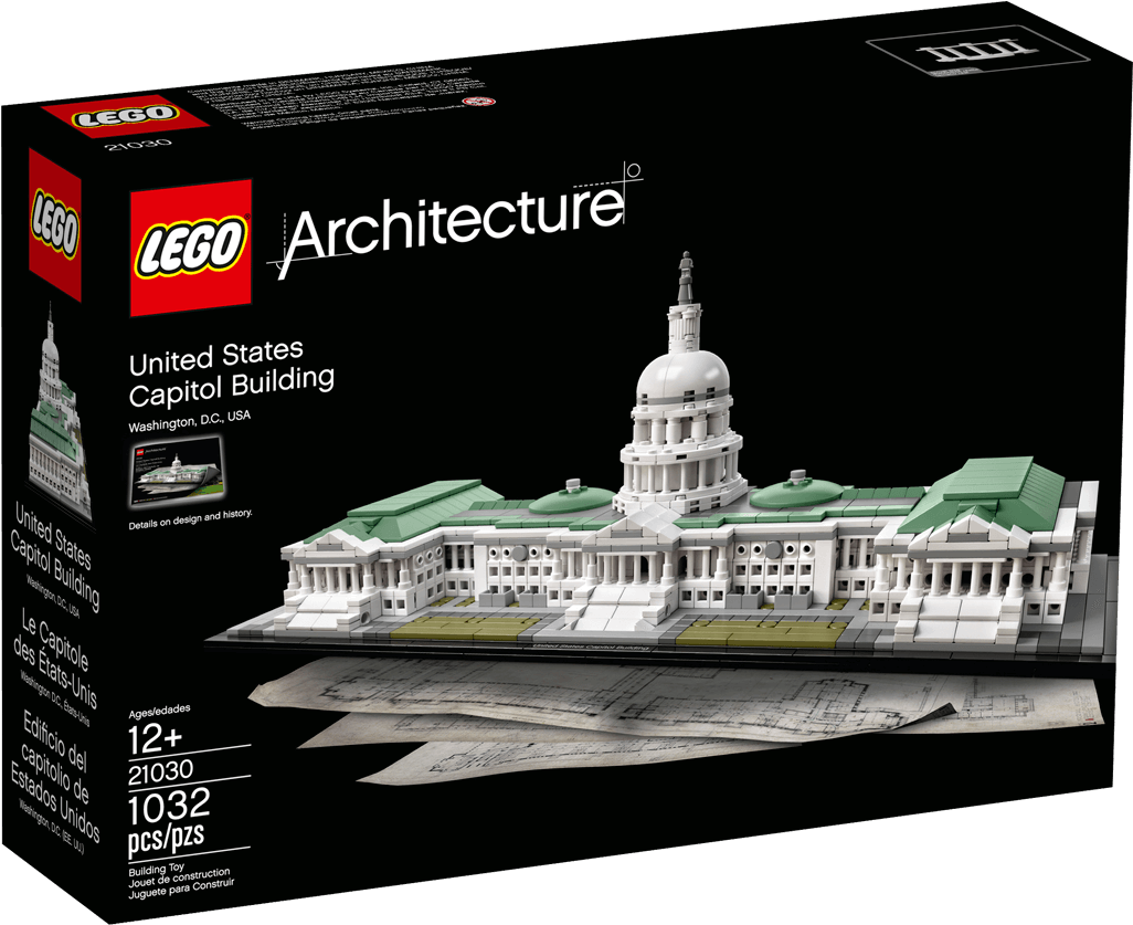 21030 United States Capitol Building - Lego 21030 United States Capitol Building (800x453), Png Download