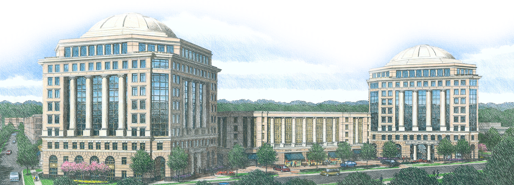 Capitol Towers - Capitol Towers Charlotte (1680x605), Png Download