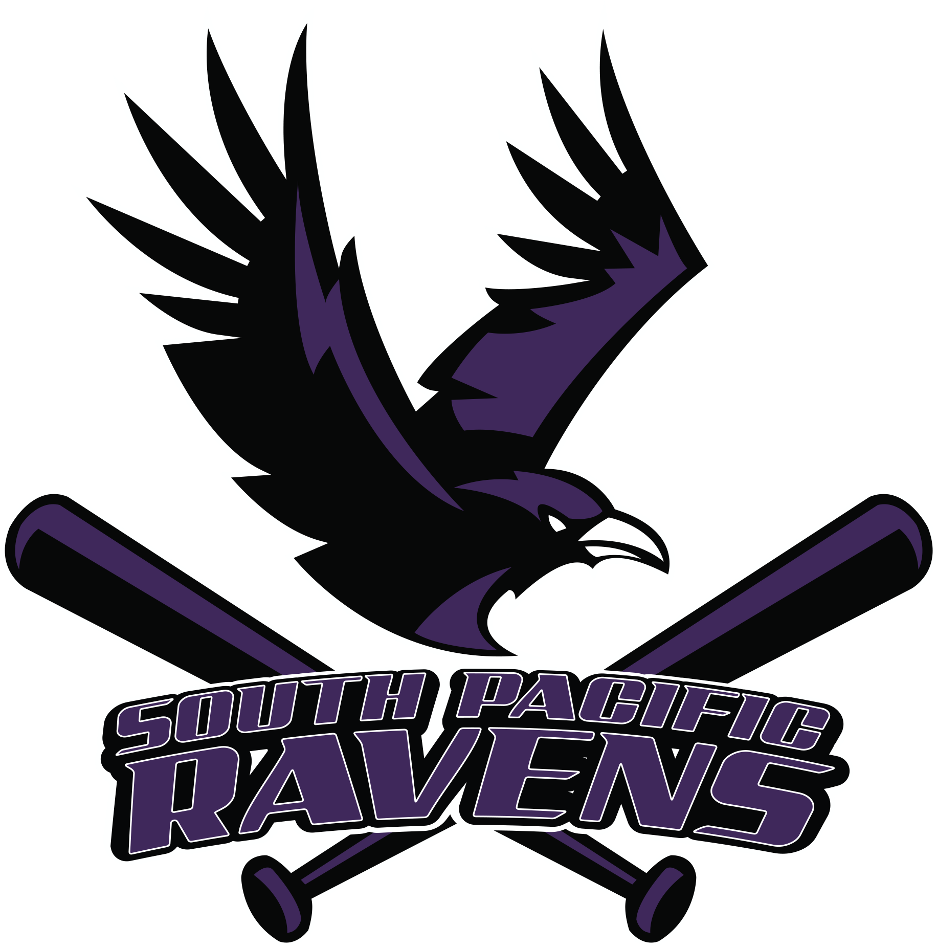 South Pacific Ravens - Ravens Softball (1871x1858), Png Download