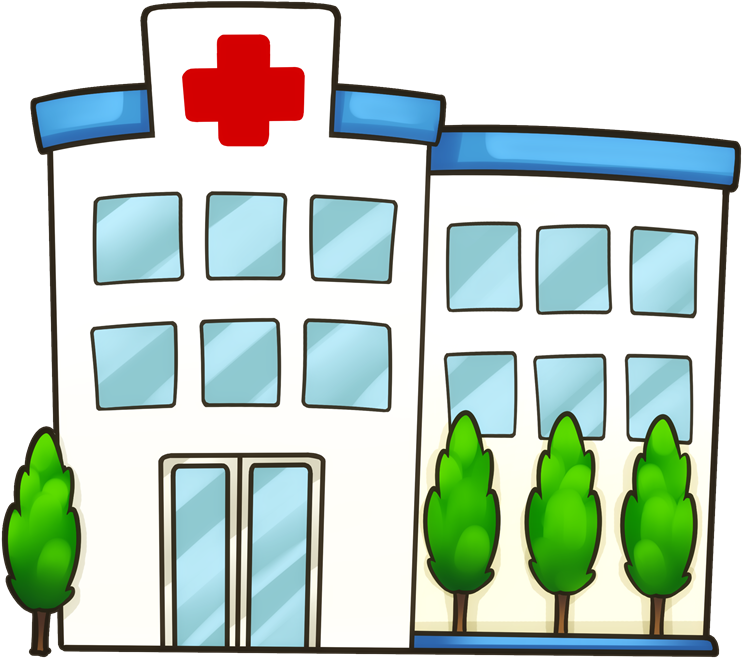 Church Clipart Hospital Building - Hospital Clipart (800x766), Png Download
