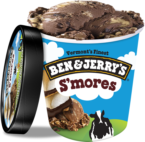 S'mores Ice Cream, Pint - Half Baked Ice Cream (500x500), Png Download