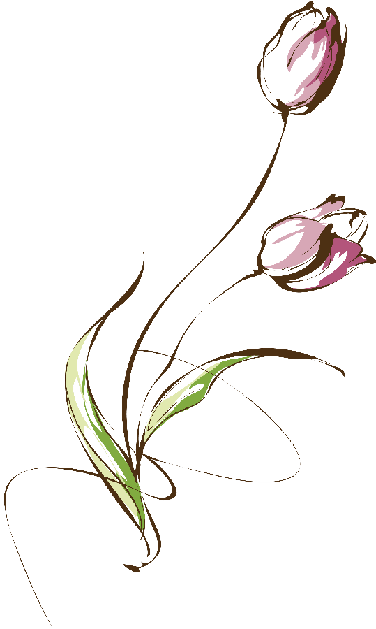 Small Tattoos, Flower Tattoos, Foot Tattoos, Sleeve - Minimal Tulip Tattoo (539x900), Png Download