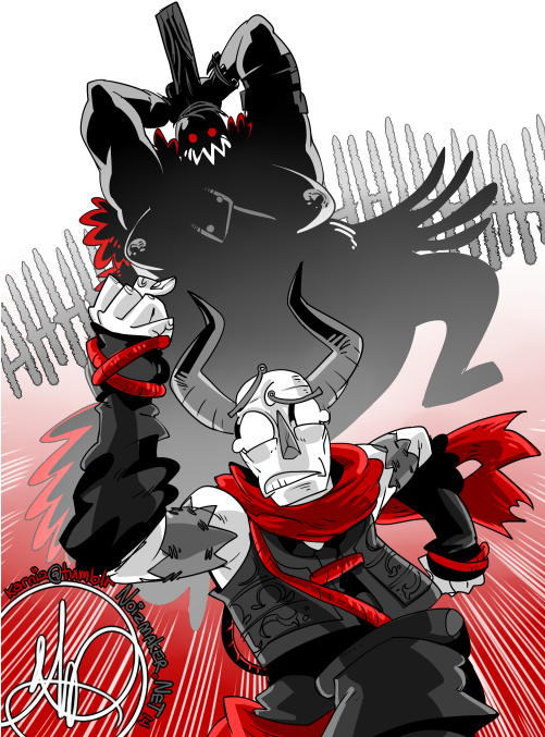 As Well As Over On My Deviantart Gallery Click Here - Дарк Соулс В Анимешном Стиле (500x700), Png Download