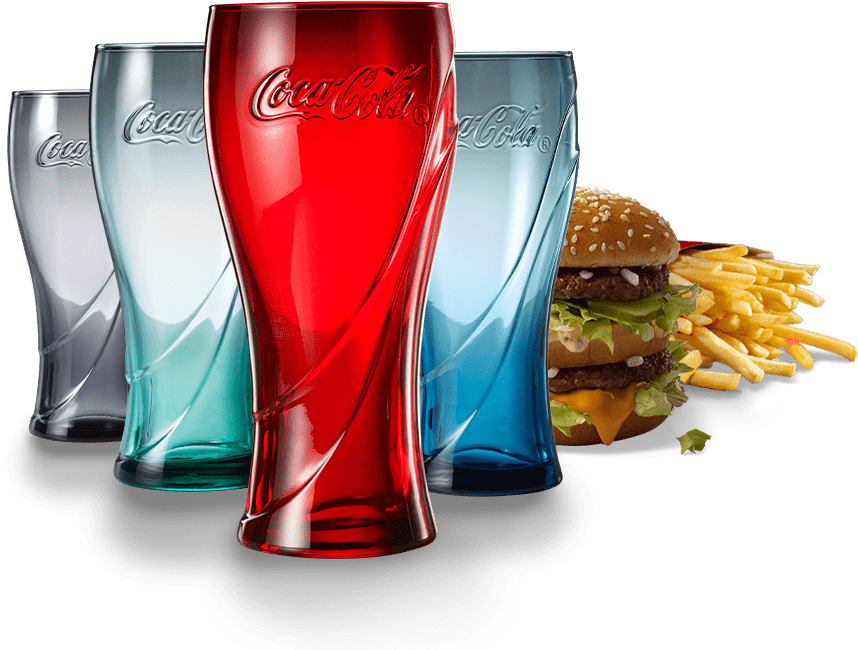 Mcdonalds Coke Glasses 2018 Canada (861x661), Png Download