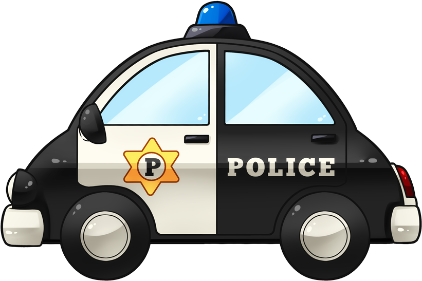 Clip Arts Related To - Police Car Cartoon Png (1000x654), Png Download