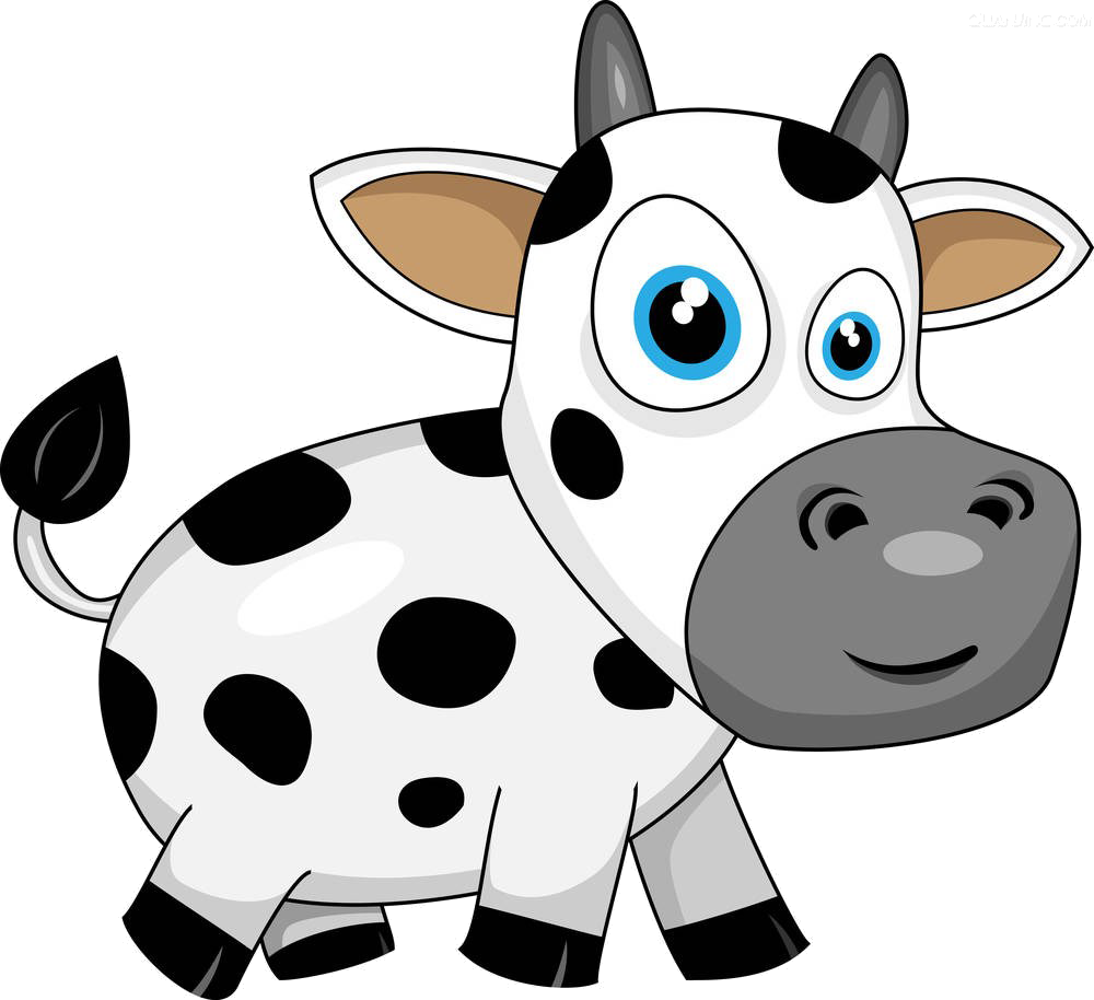 Cattle Calf Drawing Illustration - Cartoon Calf Png (1000x914), Png Download