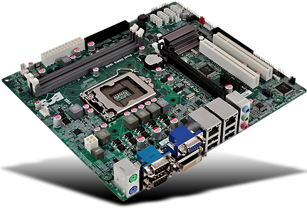 Hardware Studies - Ecs H61h2-mv Intel Motherboard (430x300), Png Download
