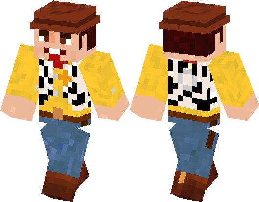 Toy Story Skin Minecraft (528x418), Png Download