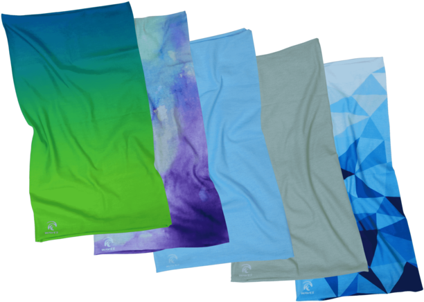 Sun Mask Upf 50 5-pack - Waves Gear Sun Protection Mask Upf 50+ Sun Headband (680x510), Png Download