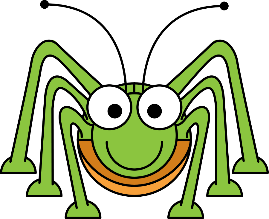 Praying Mantis Clipart Grasshopper - Cartoon Grasshopper Png (800x653), Png Download