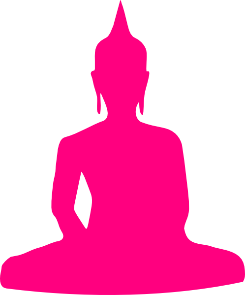 Clip Transparent Download Buddha Clip Art At Clker - Silhouette Of Buddha (498x599), Png Download