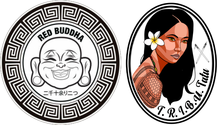 Red Buddha Tattoo (800x450), Png Download