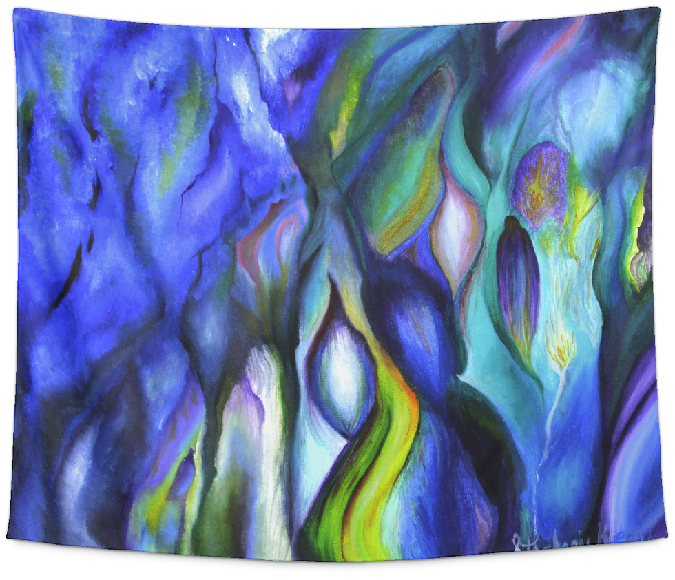 Blue Genesis Tapestry - Algarve Online Shop (1024x1024), Png Download