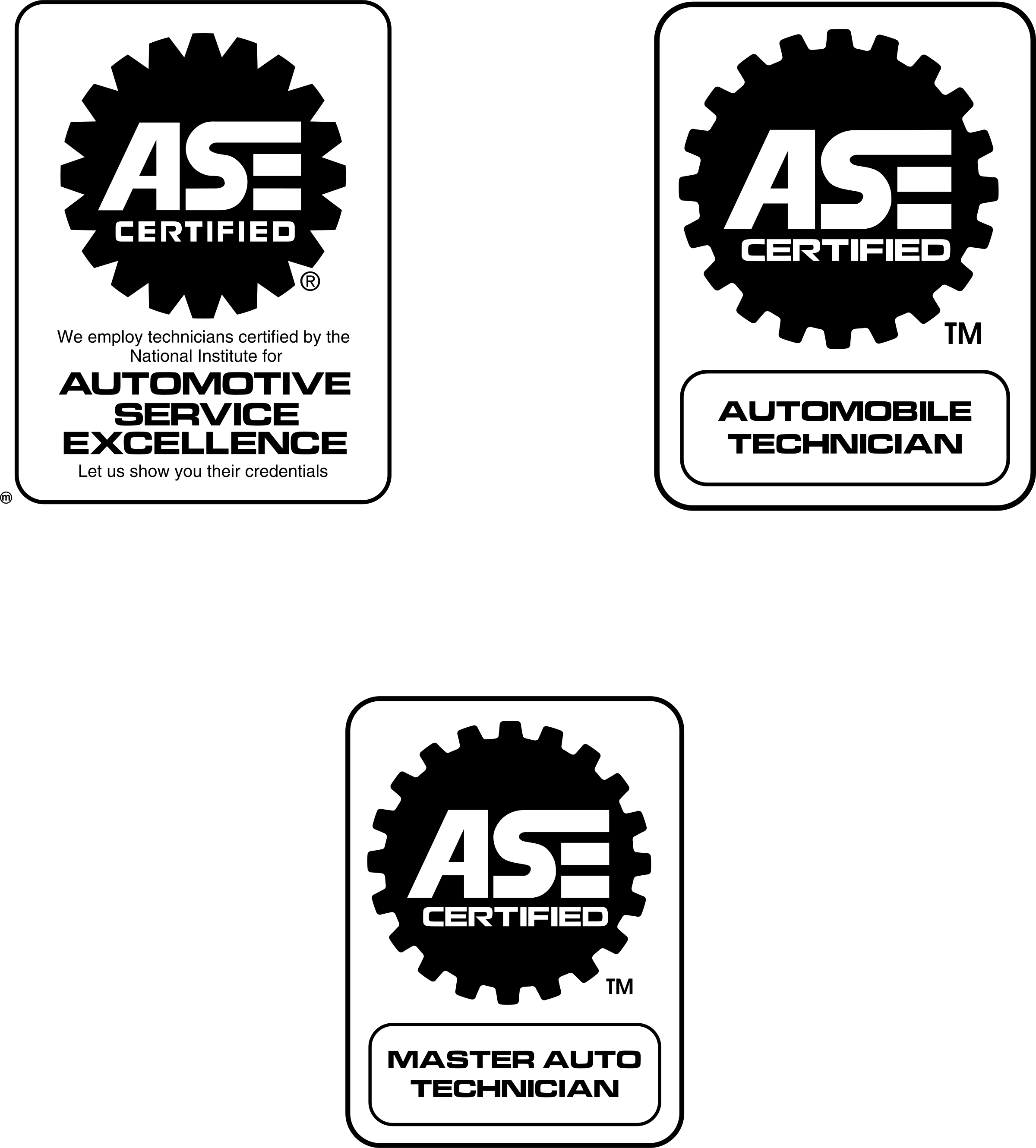 Ase Certified Logo Png Transparent - Ase Certified (2400x2660), Png Download