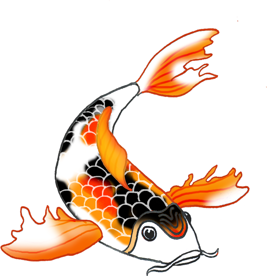 28 Collection Of Koi Clipart - Clip Art Koi Fish (945x973), Png Download
