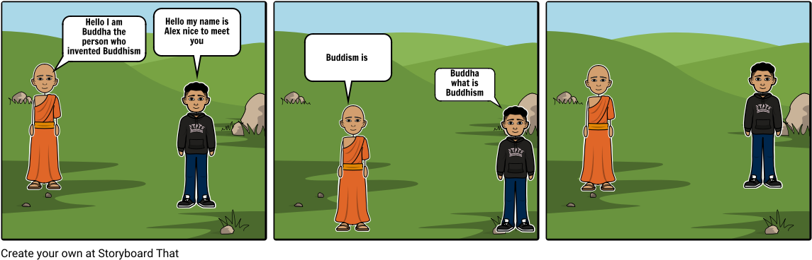 Buddha - Tree Life Storyboard (1164x385), Png Download