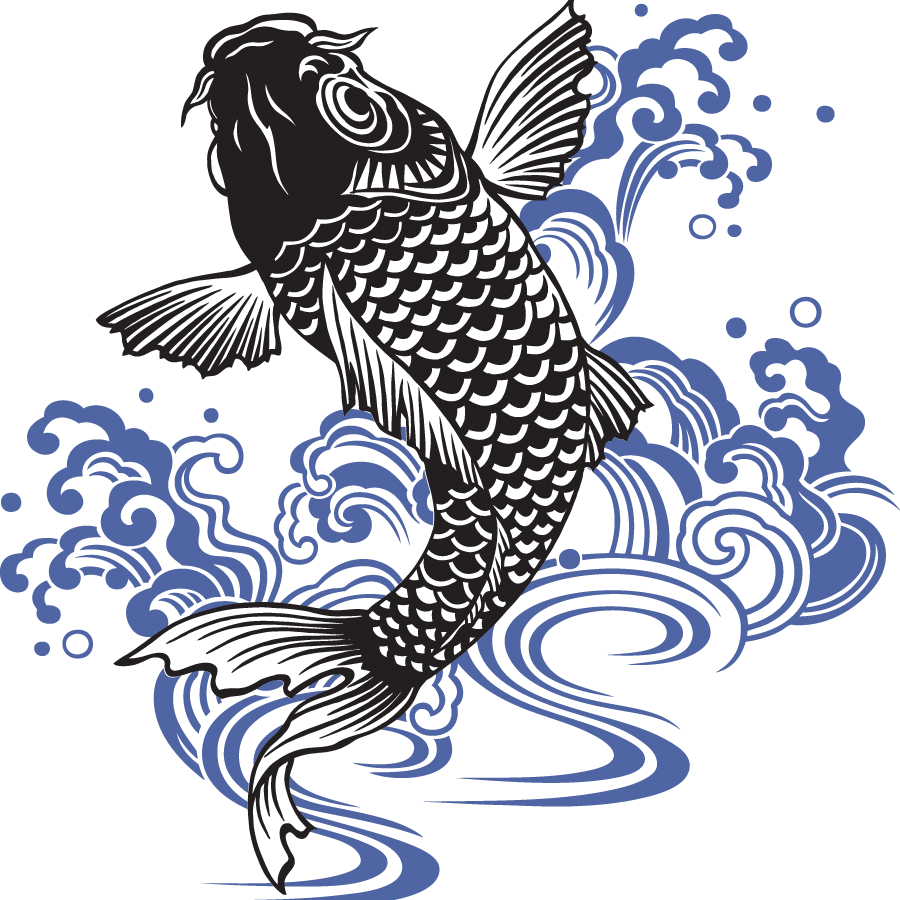 Koi Carassius Auratus Fish - Koi Tattoo Vector (900x900), Png Download