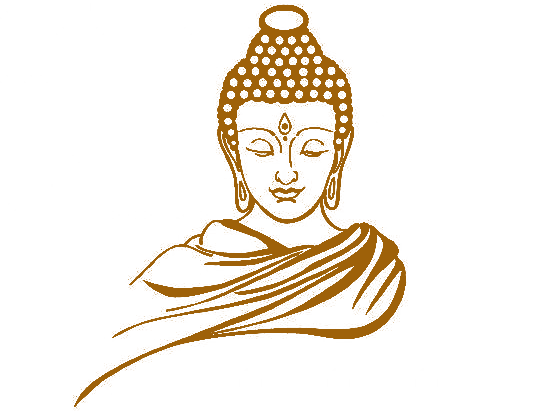 Lordbuddha - Buddha Images Black And White (542x411), Png Download