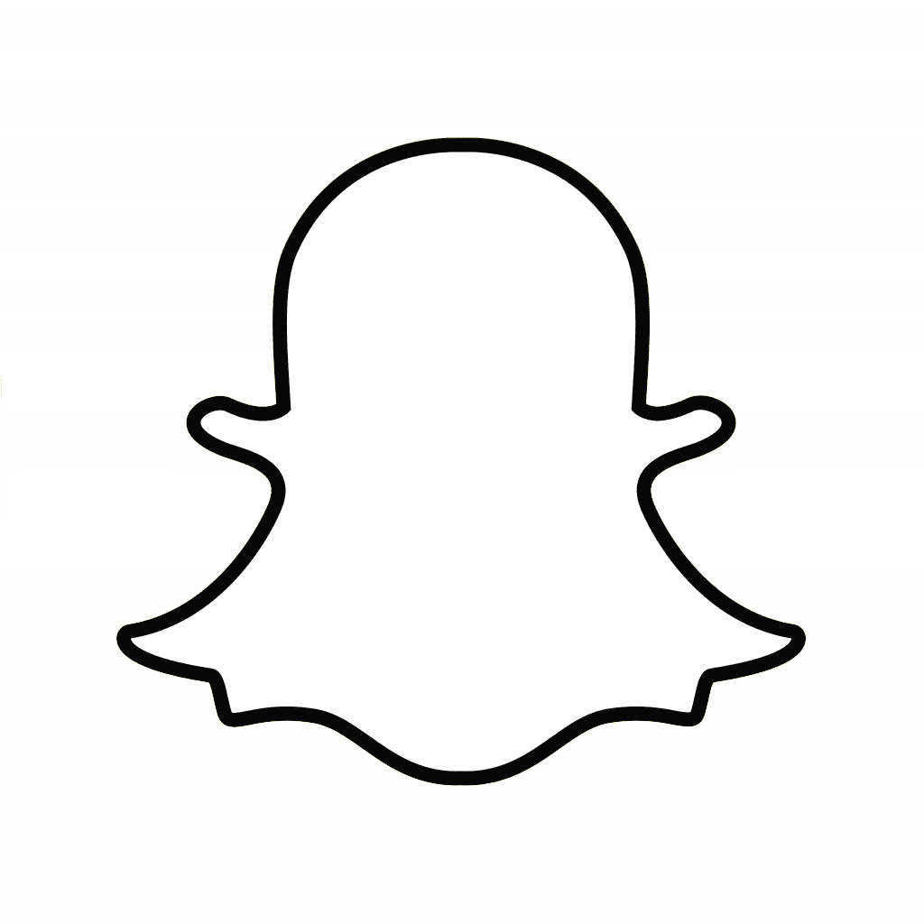 Download HD Vine Logo Png White - Snapchat Logo Schwarz Transparent PNG  Image - NicePNG.com, image size:1024x1024