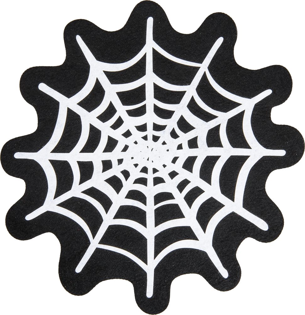 Spider&amp - # - 45 - Web Placemat, White, White, - Dækkeserviet Med Spindelvævsmotiv, Hvid Børn (971x1004), Png Download