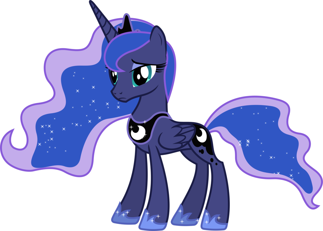Princess Luna - Mlp Princess Luna Sad (1057x756), Png Download