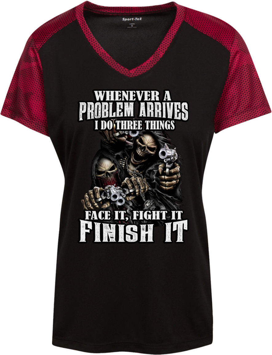 Lst371 Sport Tek Ladies' Camohex Colorblock T Shirt - Loyalty Makes You Family (1155x1155), Png Download