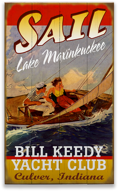 Marmont Hill Couple Sailing By R.j. Cavaliere Painting (730x730), Png Download