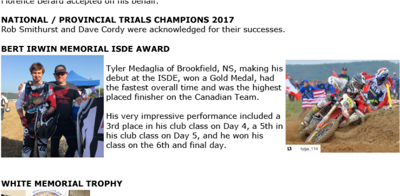 Annual Awards Announced At Cma Annual Meeting - Motocross (864x400), Png Download