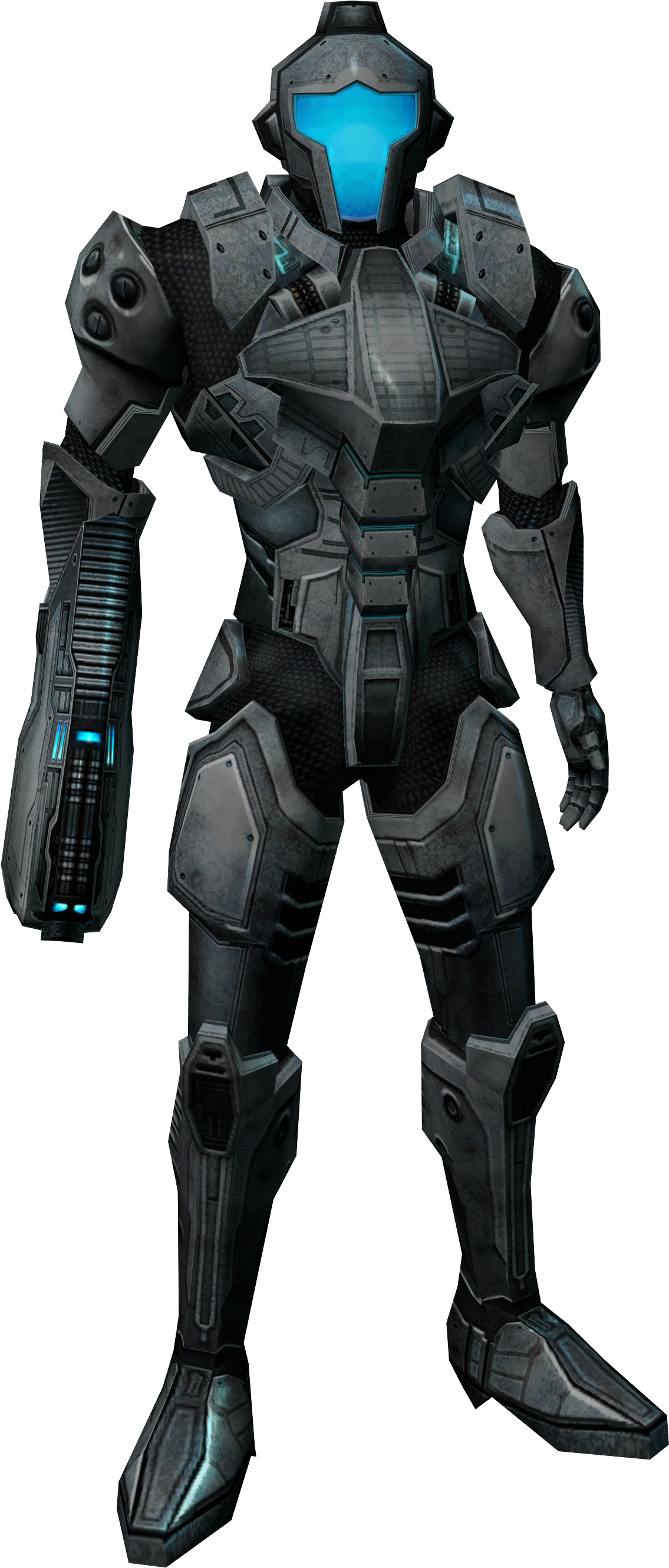 Posted Image - Metroid Prime 3 Federation Trooper (1200x2700), Png Download